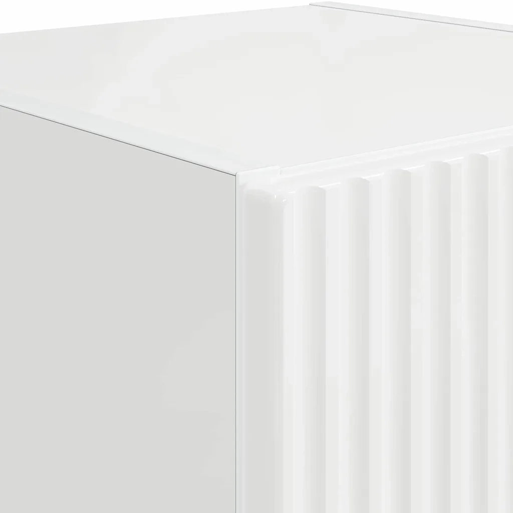 Mobile TV da parete 2 pcs Bianco Lucido 30 x 31 x 60 cm