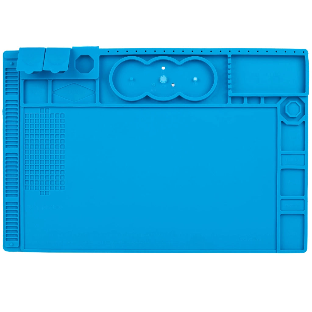 Tappetino in Silicone Antistatica 480x320mm – Resistenza Alta Temperatura 500°C | Base Magnetica e Metallica