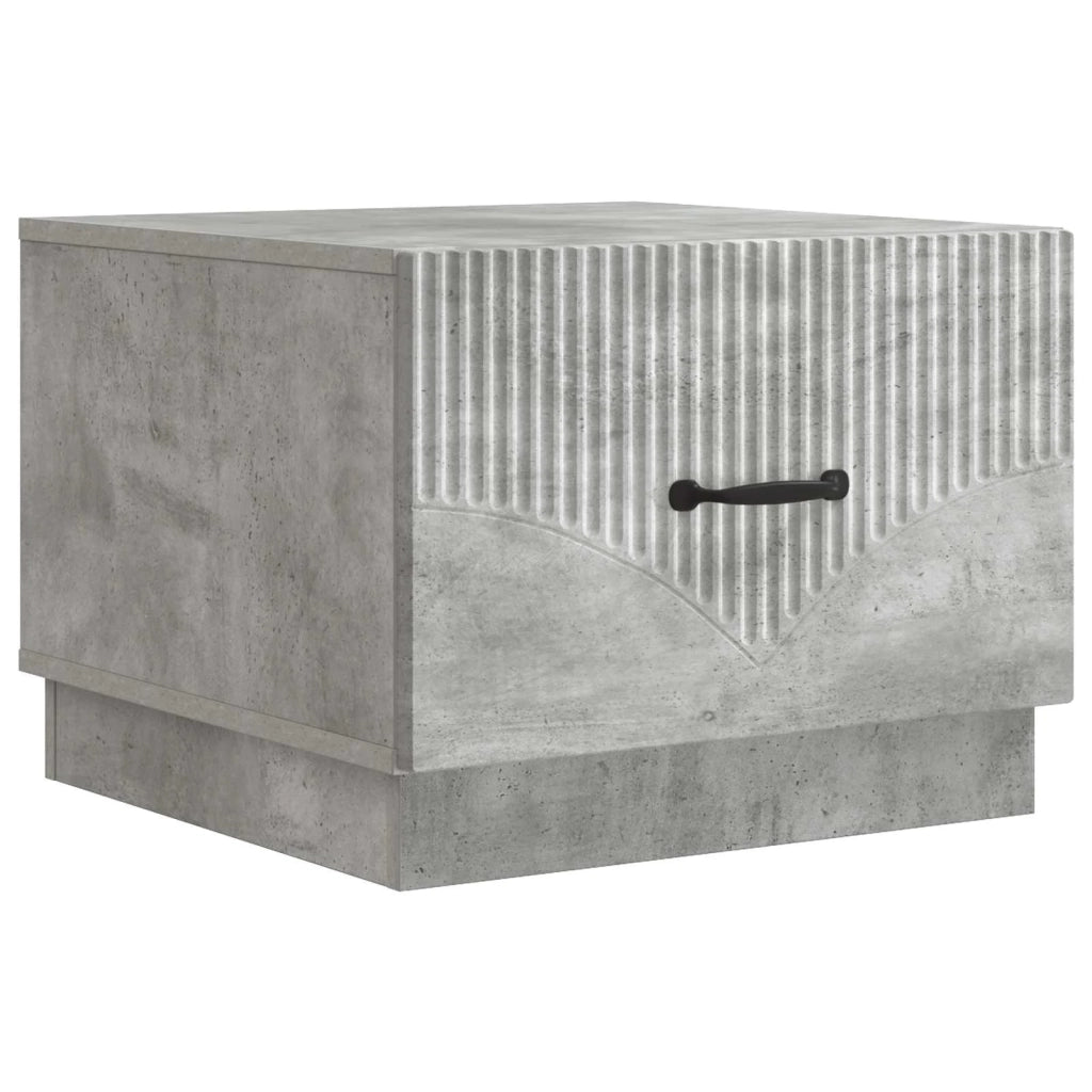 Tavolino da salotto con cassetto Grigio Cemento 49 x 50 x 37 cm