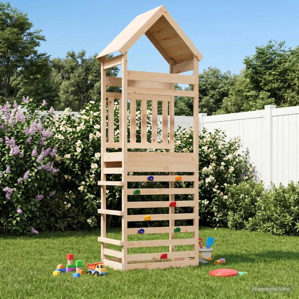 Torre da Gioco per Esterni Naturale Legno di pino massiccio 826532