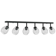 Faretto da soffitto moderno orientabile per interni 110,5 x 13 x 26 cm in metallo nero 02_0058437