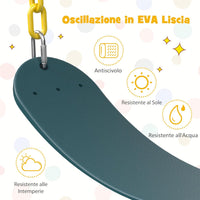 Cupola di Arrampicata con Altalena, Struttura per Arrampicata per Interno ed Esterno con Portata di 363 kg, Parco Giochi per Bambini da 3 a 10 Anni (Verde)