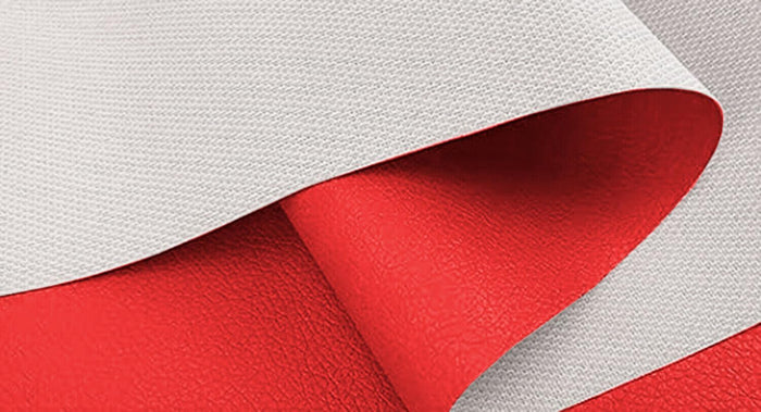 Tessuto Ecopelle Idrorepellente 140x600 cm Pelle Sintetica Morbida Rivestimento Rosso