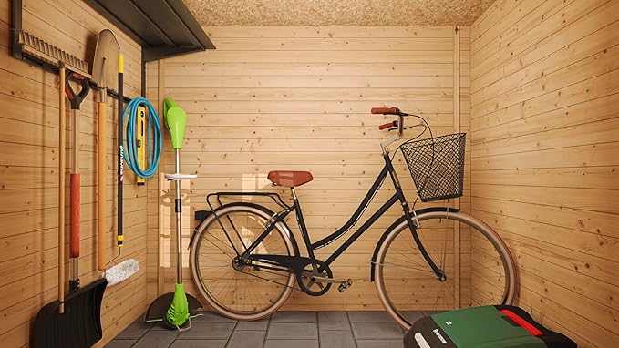 TIMBELA M310C Casetta da Giardino in Legno per Esterni 239x142xA200 cm/2.6m2