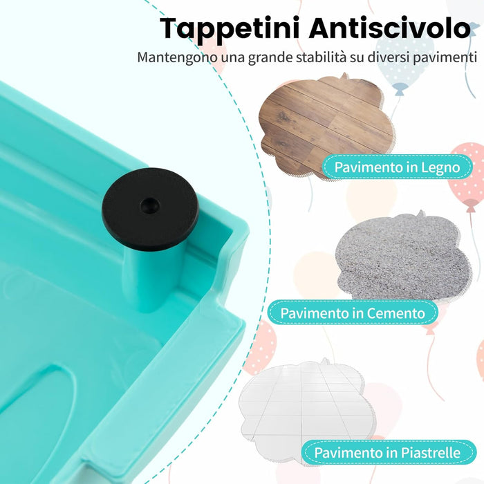 20 Pezzi di Travi Bilanciere, Blocchi Bilanciere per Bambini con Motivi Massaggiatori, Giochi per Pavimento del Percorso di Allenamento per Coordinazione ed Esercizio di Stabilità（Verde)