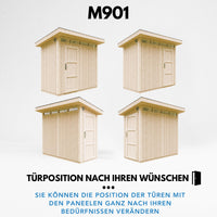 Casetta da Giardino di QUALIT? PREMIUM 3m?²-L161xW294cm - TIMBELA M901-CAVERN STEEL