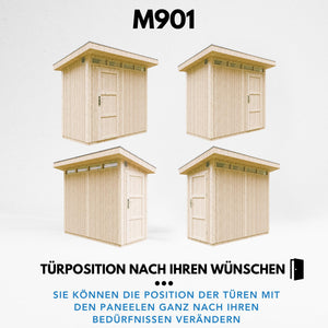 Casetta da Giardino di QUALIT? PREMIUM 3m?²-L161xW294cm - TIMBELA M901-CAVERN STEEL