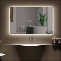 Specchio Bagno LED Posteriore SATURNO 100x70 cm, Con LED 4000K, Retroilluminato, Da Parete