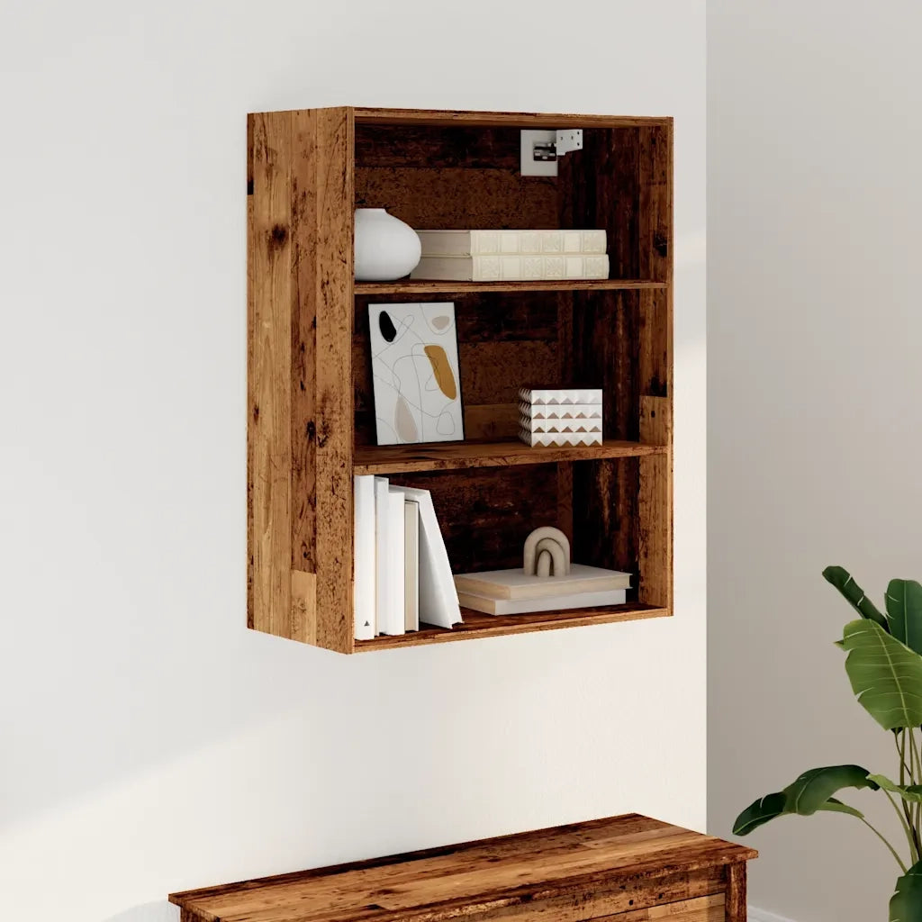 Armadietto Pensile Legno Antico 69,5x32,5x90 cm CFW7331116