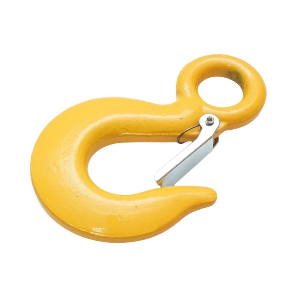 Gancio con anello di sicurezza, carico massimo 1,5 T