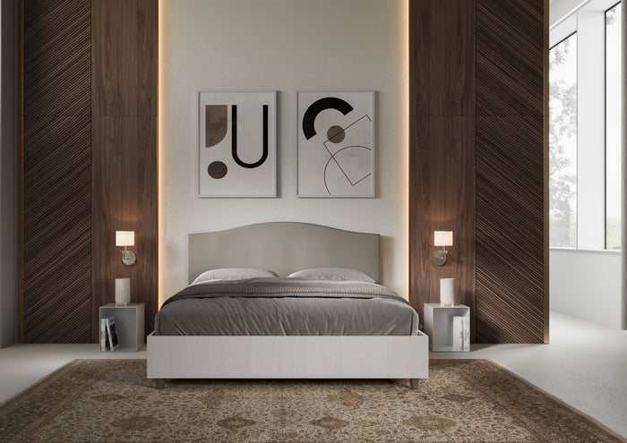 Letto Matrimoniale 160x200 cm Senza Rete Grace Tortora