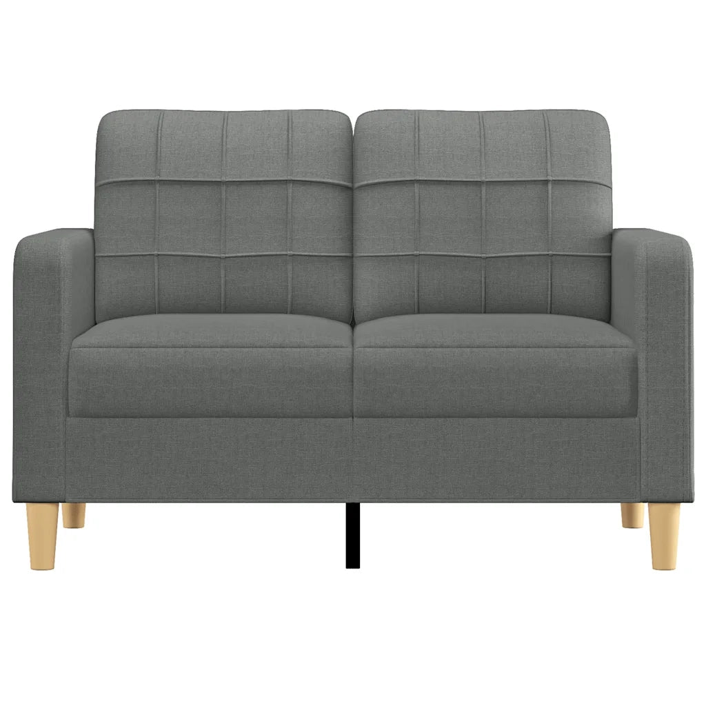 Divano a 2 Posti Grigio Scuro 120 cm in Tessuto 359084