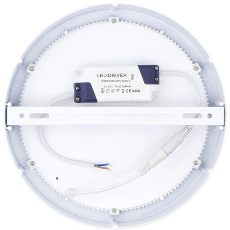 PANNELLO 18W PLAFONIERA faretto LED ROTONDO da ESTERNO luce Calda 3200k - Tech-It