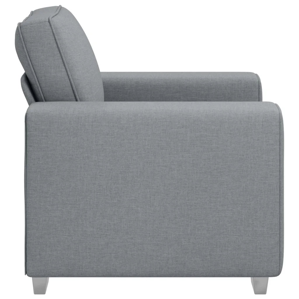 Poltrona | Sedia Relax Sofa Grigio chiaro 100 cm Tessuto