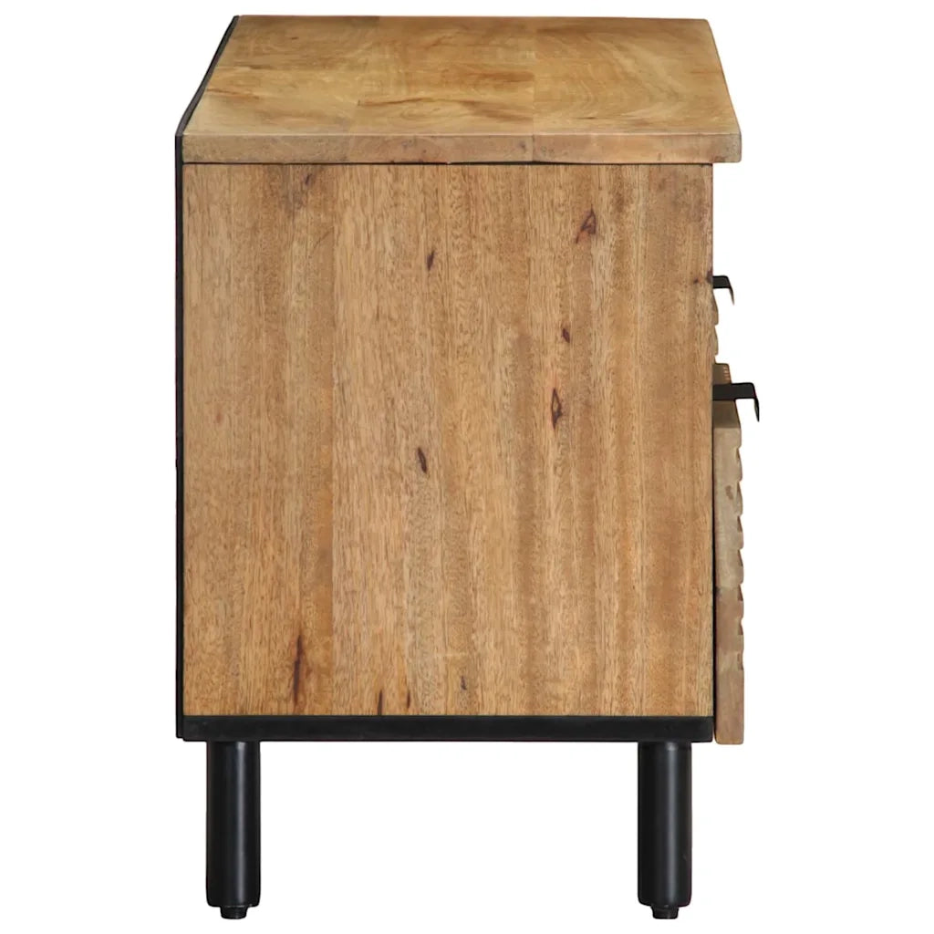 Mobile Porta TV Marrone 100x33x46 cm in Legno Massello di Mango 4017738