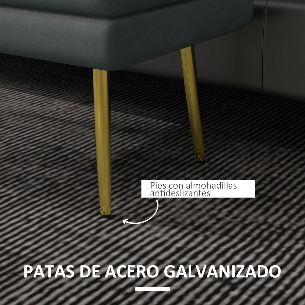 Letto contenitore con cassetti ¨C Zephmum ¨C Grigio scuro 79.5x37.5x43 cm