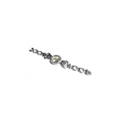 Trade Shop - Orologio Da Polso Per Donna Con Quadrante Strass Taglio Swarovski Silver Argento -