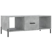 Tavolino salotto | Tavolino da caff¨¨ | Tavolino da Soggiorno Grigio Cemento 102x50x40 cm Legno Multistrato