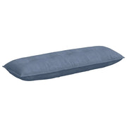 Cuscino per Schiena | Cuscino dorsale Blu 140 x 50 cm Tessuto in Cords