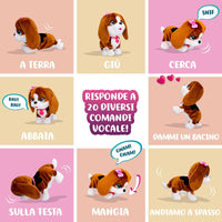 CLUB PETZ Susy, Divertente e Morbido Cagnolino di Peluche che Canta, Balla e Risponde a +20 Comandi Vocali, Giocattolo R