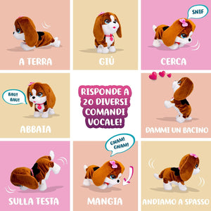 CLUB PETZ Susy, Divertente e Morbido Cagnolino di Peluche che Canta, Balla e Risponde a +20 Comandi Vocali, Giocattolo R