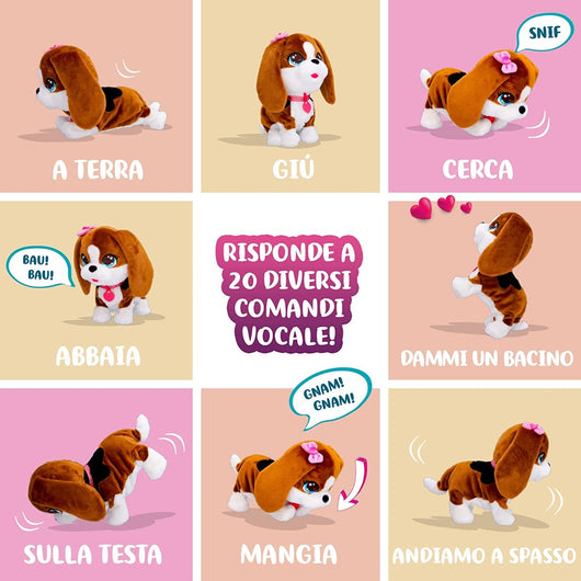 CLUB PETZ Susy, Divertente e Morbido Cagnolino di Peluche che Canta, Balla e Risponde a +20 Comandi Vocali, Giocattolo R