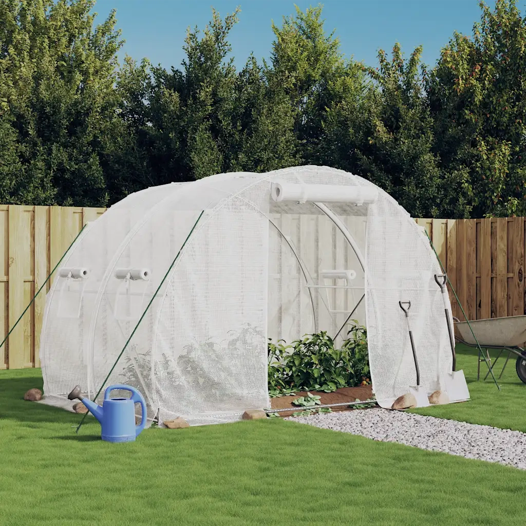 Serra con Telaio in Acciaio Bianco 6 m2 3x2x2 m CFW9517671