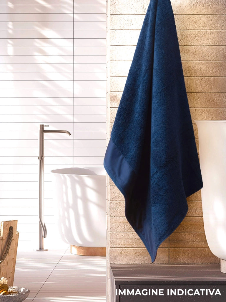 Telo Spugna Asciugamano 60x110 cm con Balza in Raso Garrini Hope Corda