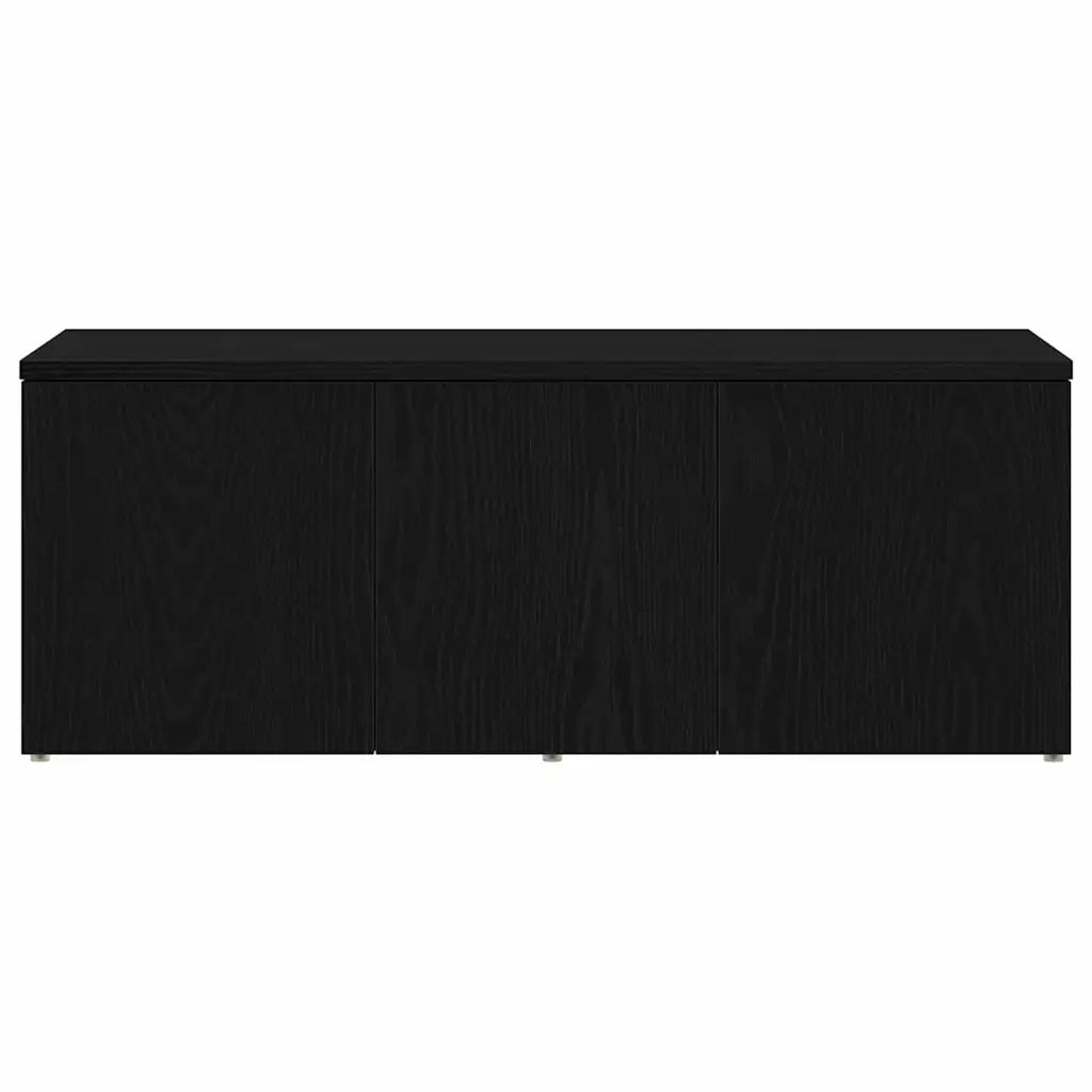 Mobile TV-Credenza per TV-Console TV Rovere Nero 80x34x30 cm Legno multistrato