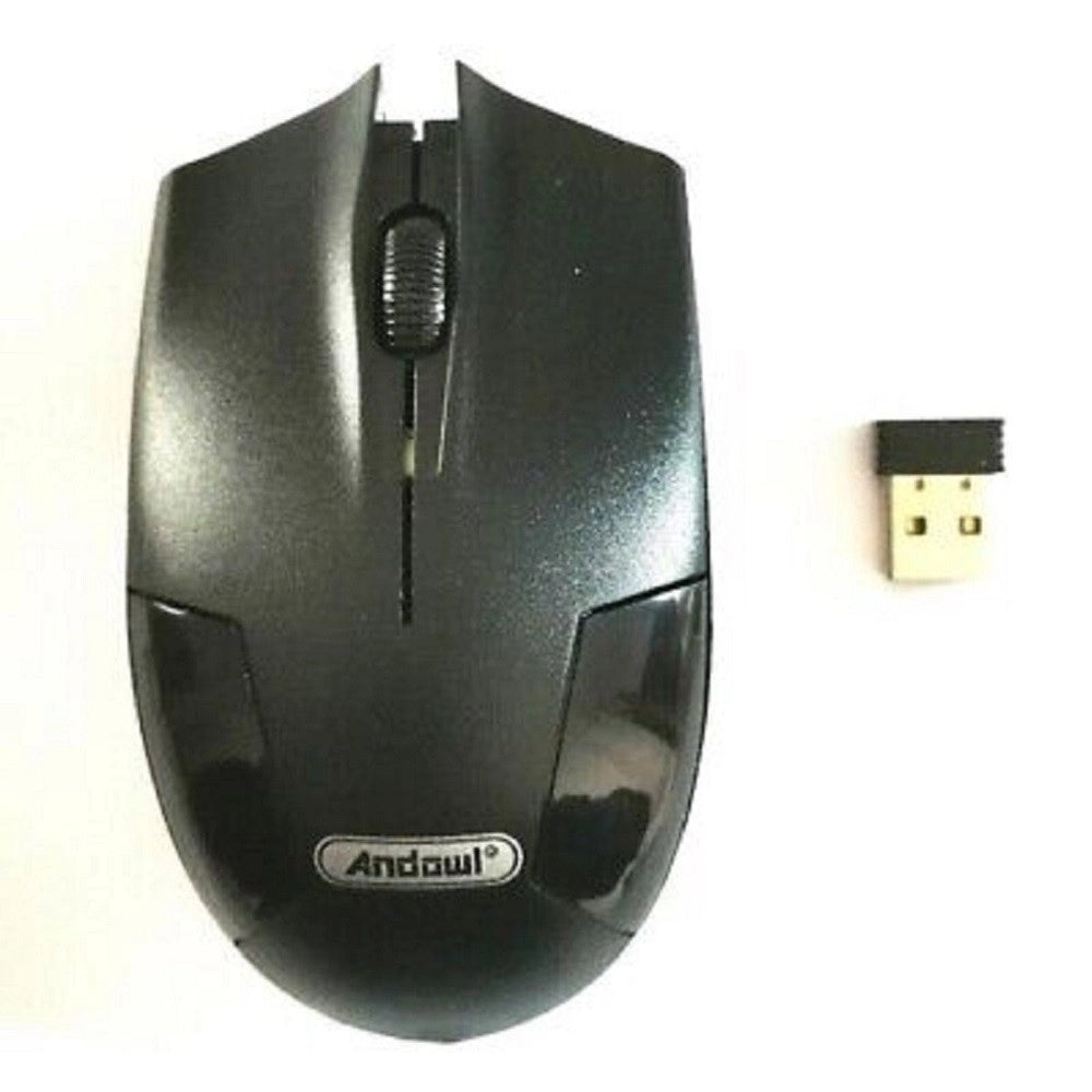 Trade Shop - Mouse Ottico Wireless Q710 Senza Fili Usb Per Notebook Pc Computer 1200dpi 2,4ghz -