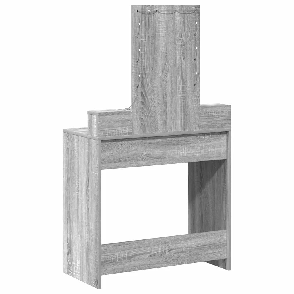 Tavolo da Trucco Grigio 79 x 41 x 140 cm Legno multistrato 865168