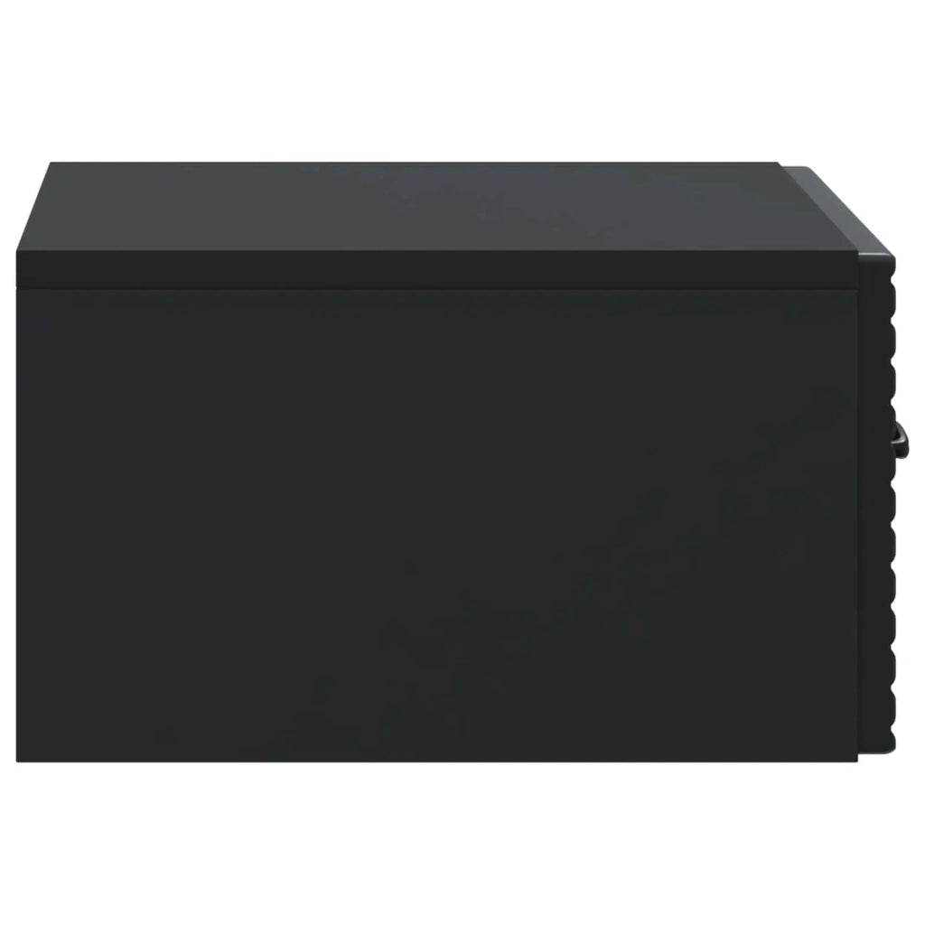 Mobiletto da notte a muro 2 pcs Nero 49 x 34,5 x 20 cm