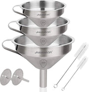 Set di ciotole in acciaio inossidabile per la trasmissione di ingredienti liquidi, ingredienti secchi e polvere, 11/13/15 cm