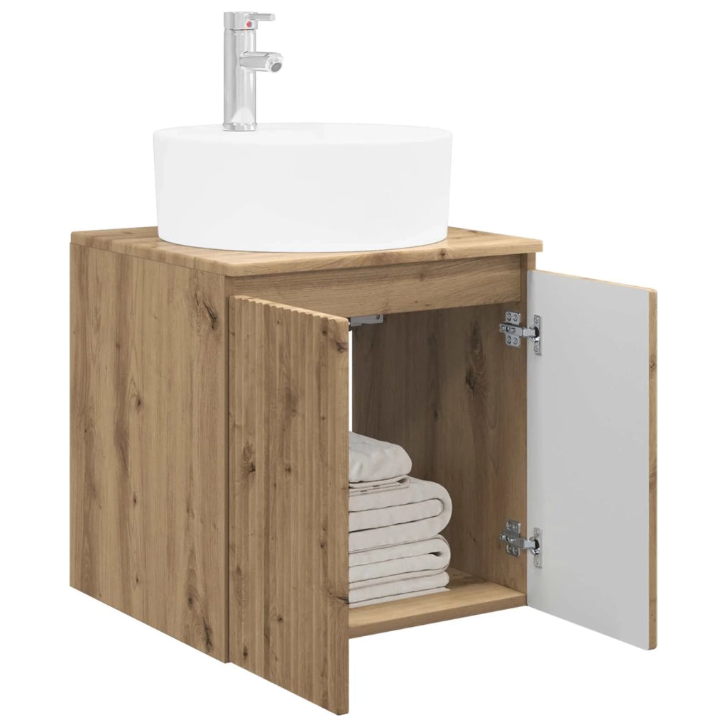 Mobile Lavabo da Parete Rovere Artigianale 49,5 x 44,5 x 65 cm