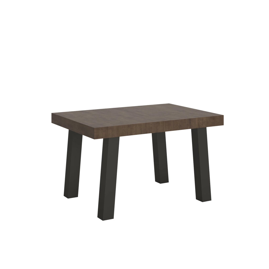 Tavolo Allungabile 140-400x90x77 cm Bridge Noce Telaio Antracite