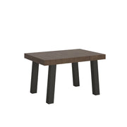 Tavolo Allungabile 140-400x90x77 cm Bridge Noce Telaio Antracite