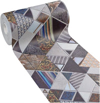 Tappeto Cucina Pvc Antimacchia 51x340 Cm Mosaico Moderno Passatoia Antiscivolo Antisfilo