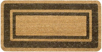 Zerbino Cocco Marrone Ingresso Porta 33x60 cm Elegante Robusto Antiscivolo Asciugapassi Esterno