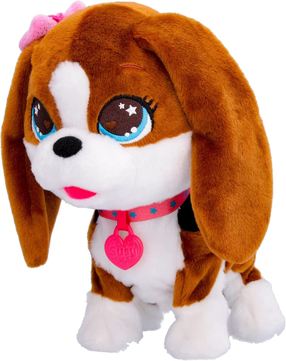 CLUB PETZ Susy, Divertente e Morbido Cagnolino di Peluche che Canta, Balla e Risponde a +20 Comandi Vocali, Giocattolo R