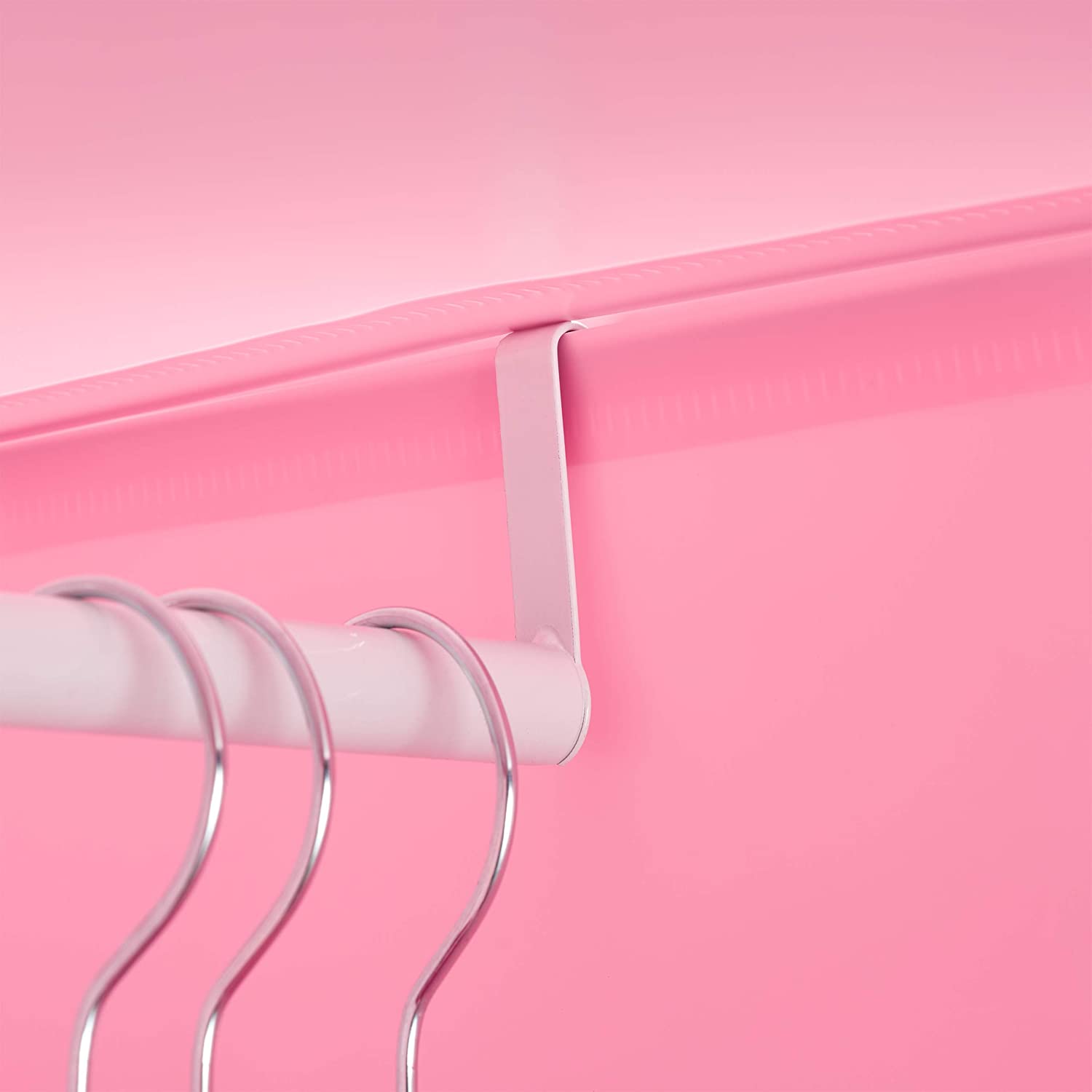 Scaffale portaoggetti per bambini armadietto modulare in plastica armadio animali armadio rosa 13_0001209