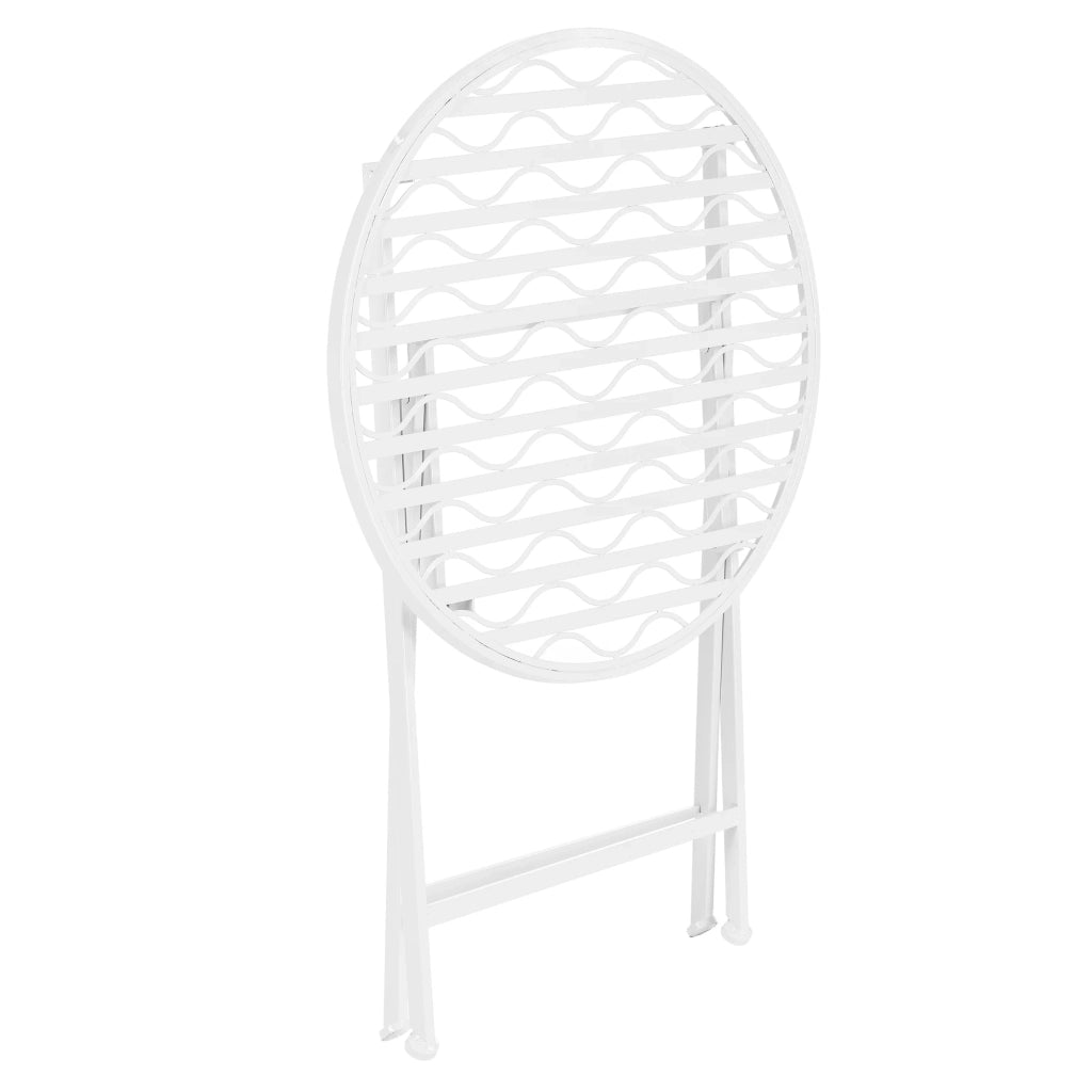 Set da bistrot in metallo bianco per il giardino 03_0006934