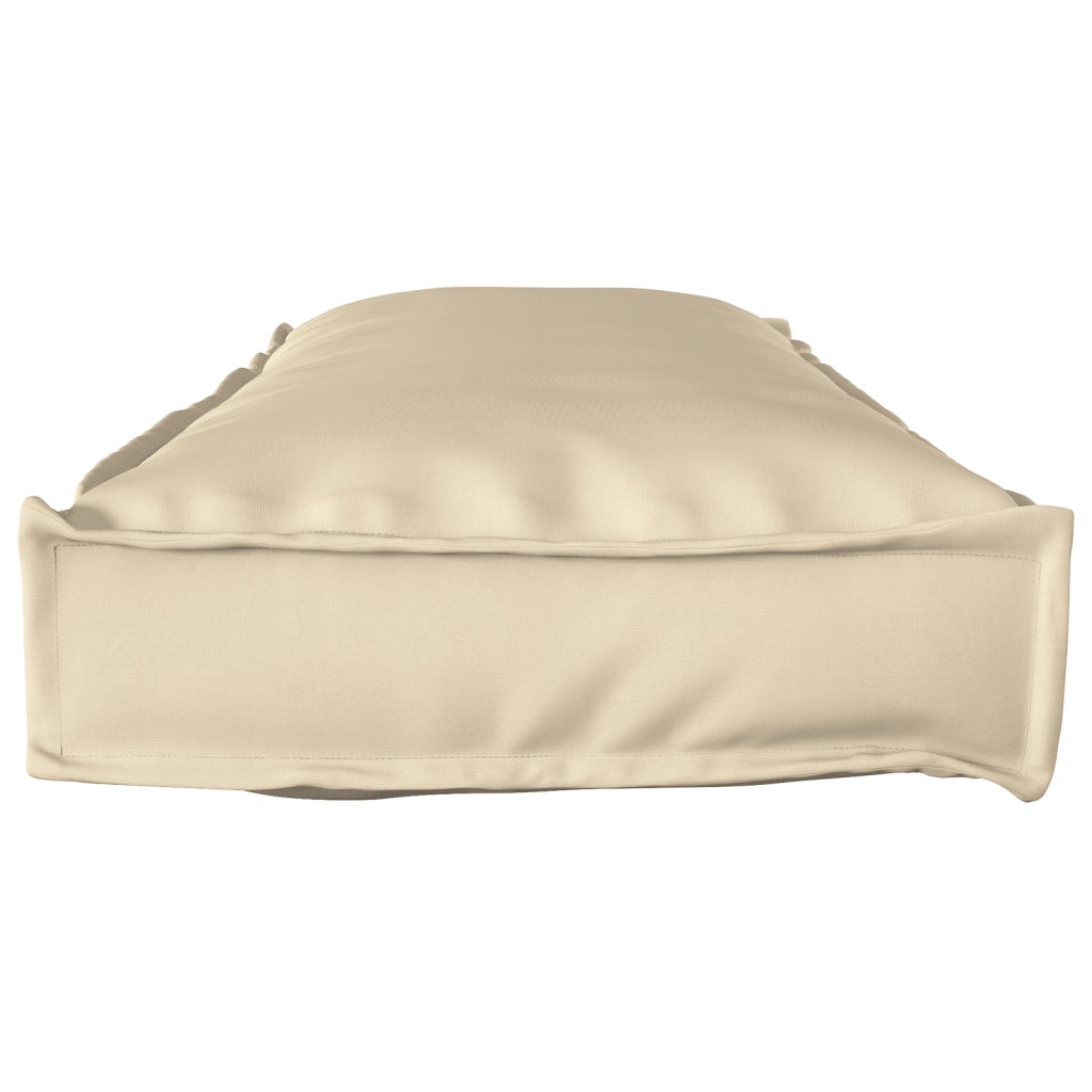 Cuscino per Pallet per Panchina Beige 120x40x8 cm Tessuto Oxford