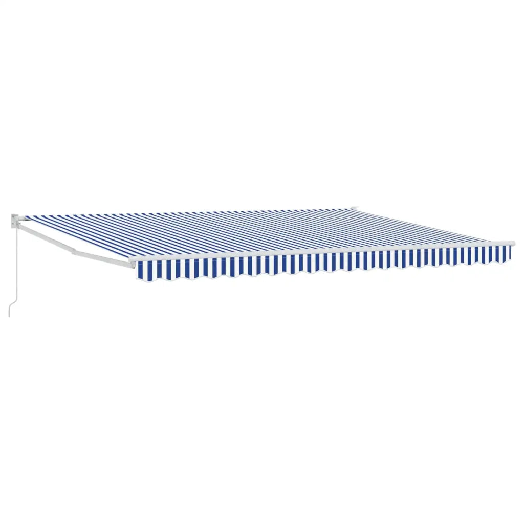 Tenda da Sole | Tenda retrattile Blu e Bianco 4 x 2 m