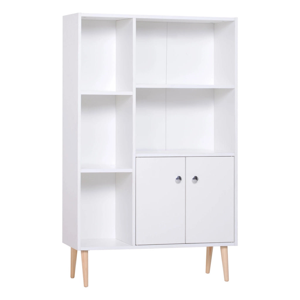 Libreria in Legno di Pino Bianco ¨C zephmum ¨C 80x24x123