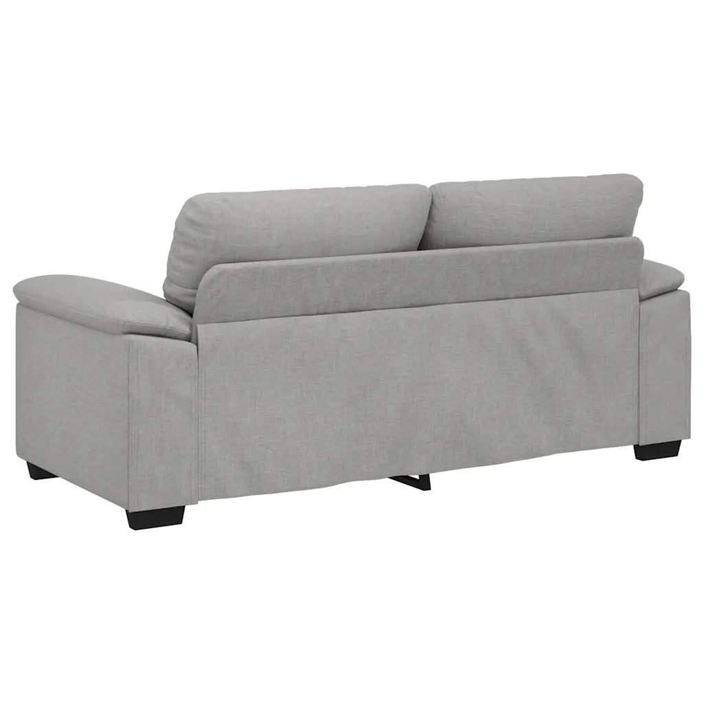 Divano a 2 Posti Grigio Nuvola 140 cm in Tessuto
