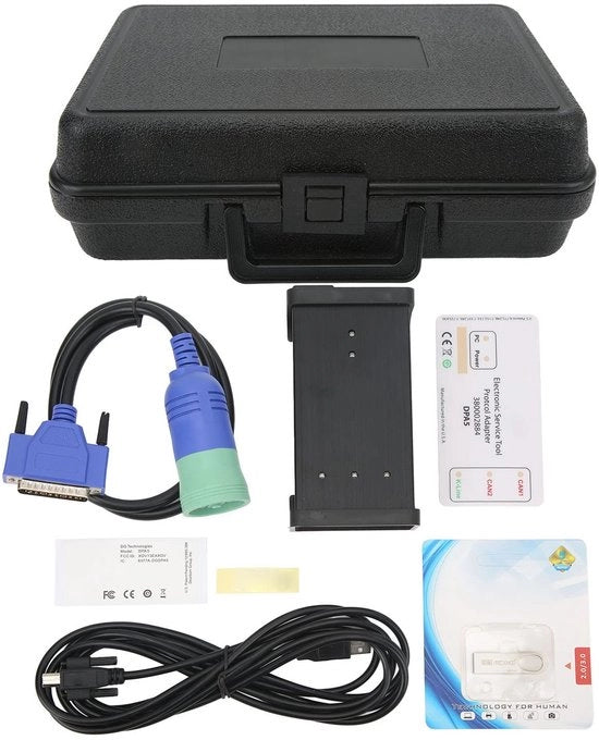Scansionatore per Camion - Strumento Diagnostico Professionale - Supporto J2534 - Scansionatore per Camion - Materiale ABS - Facile da Utilizzare - Sostegno per Molti Sistemi - Strumento di Diagnosi