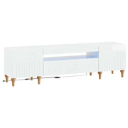 Mobile TV LED Bianco Lucido Legno ingegnerizzato 896249