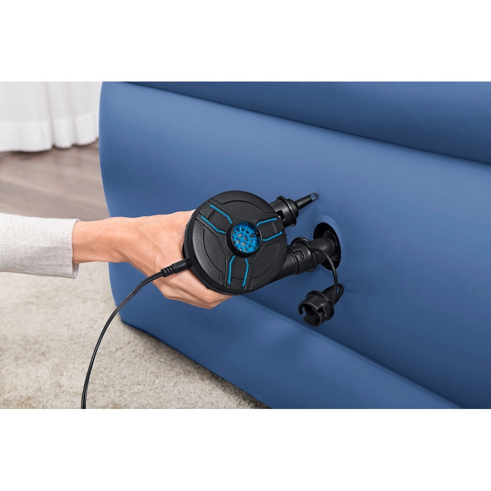 Trade Shop - Pompa Di Gonfiaggio Elettrica Powertouch Accendisigari 12/230v 490l/min 3 Adattatori 62255 -