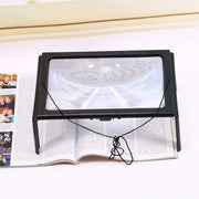 Verglassio per lettura e hobby - Formato A4 - Illuminato a LED - Utilizzabile senza mani - Ideale per anziani
