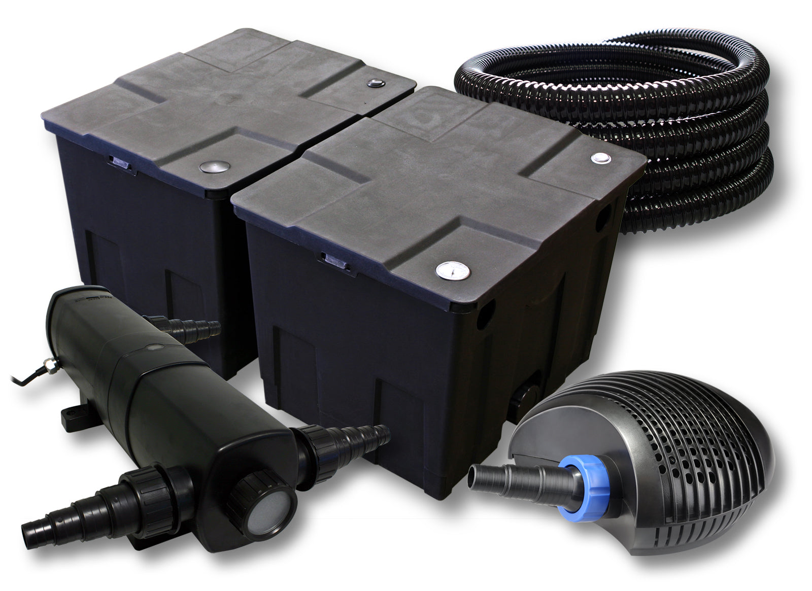 set per laghetti filtro da 60000l chiarificatore 36W pompa 40W tubo 25m